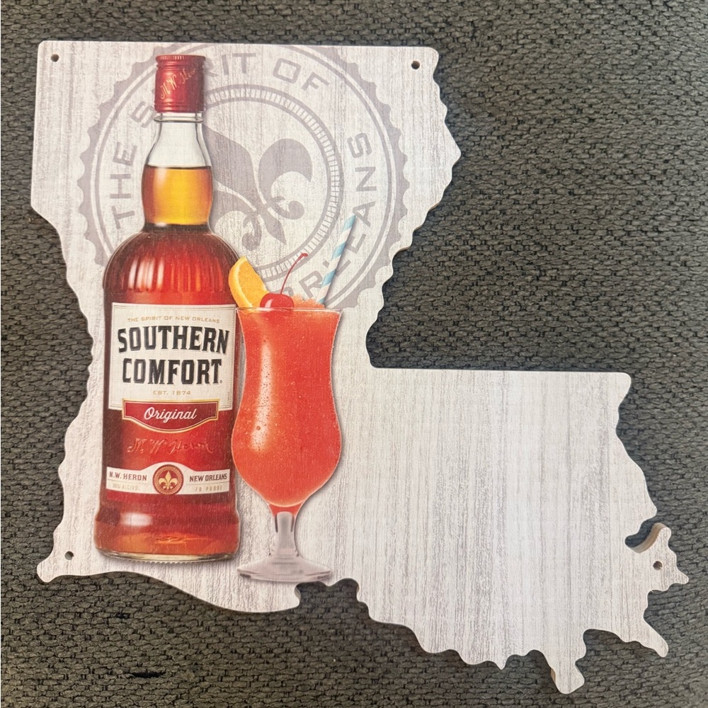 Southern Comfort Wall Art with Cocktail Design